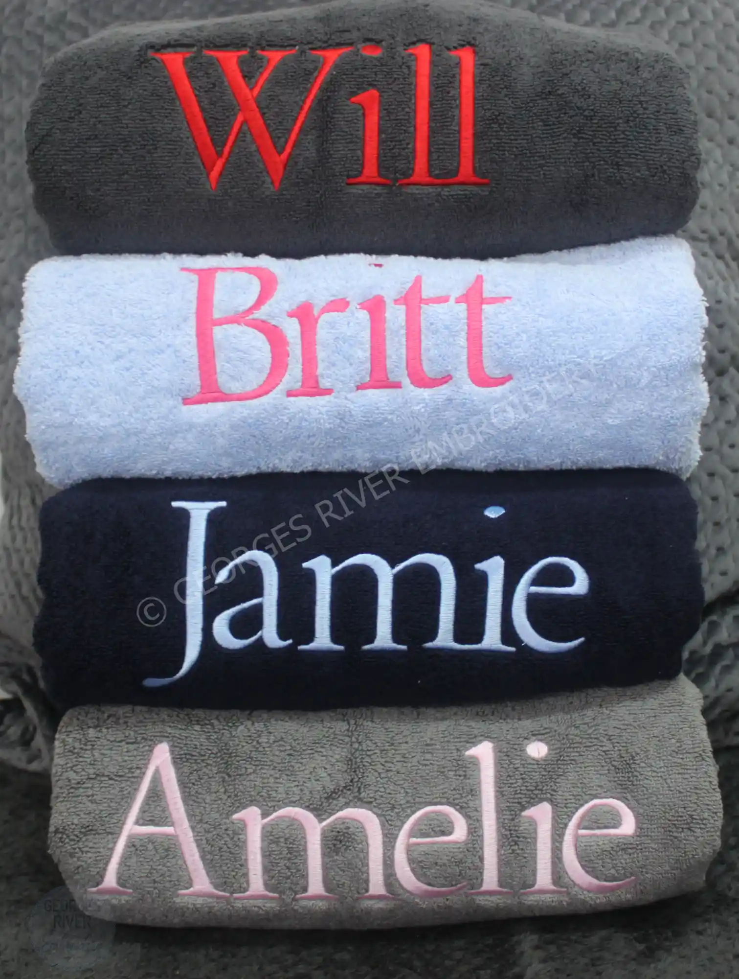 Personalised Embroidered Bath Towel With Name – Soft, Long Lasting and Colour Fast - Image 4