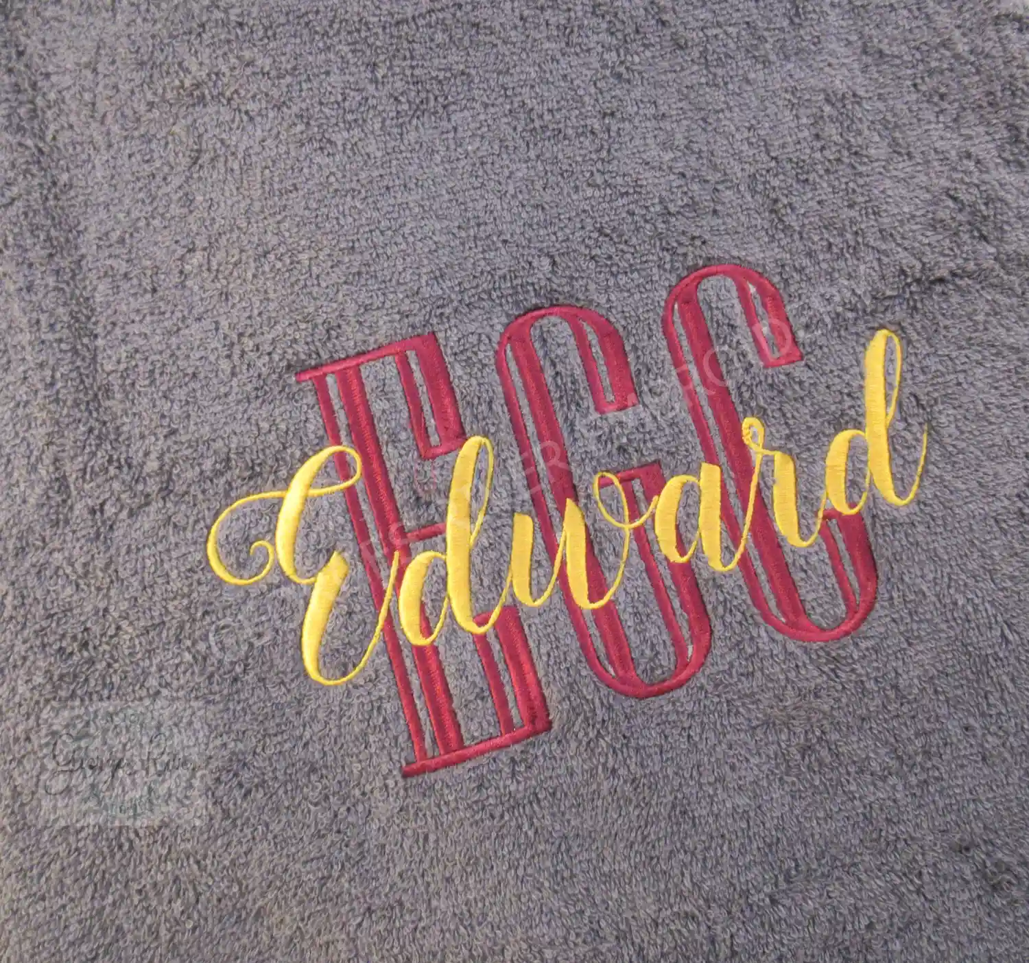 Personalised Monogrammed Bath Towel - Single or Set- Initials and Name - Image 7