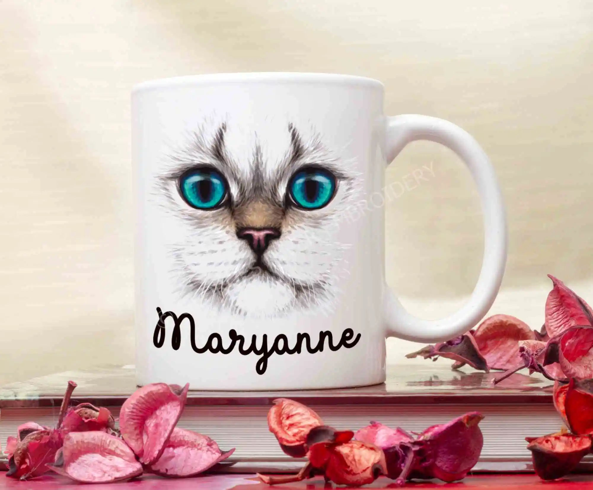 Cat Lovers Coffee Mug - Personalised with your name - Image 4