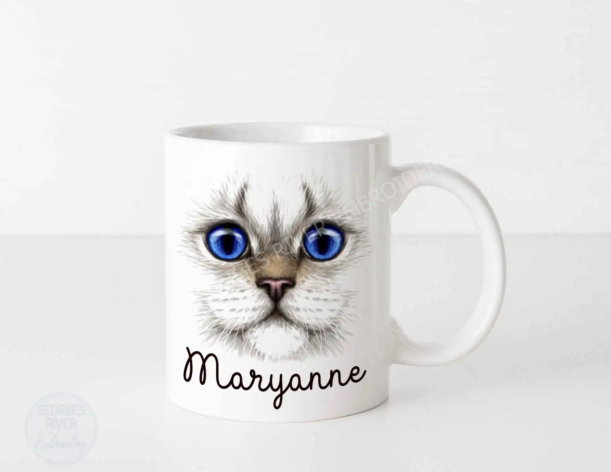 Cat Lovers Coffee Mug - Personalised with your name