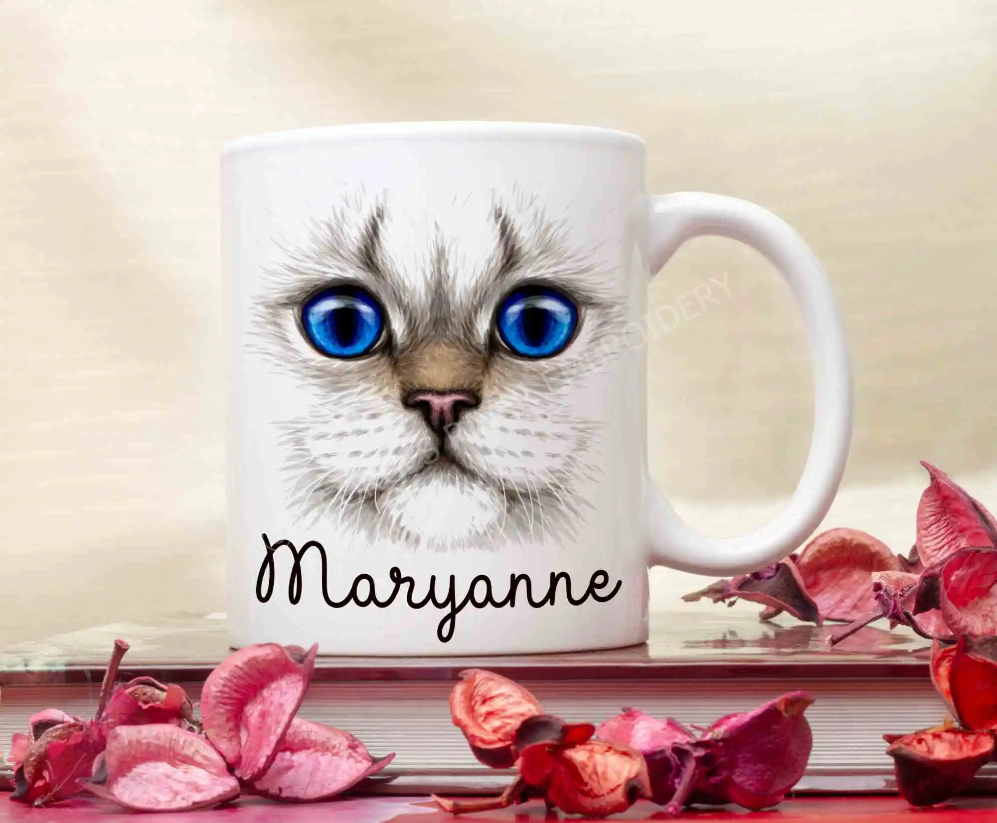 Cat Lovers Coffee Mug - Personalised with your name - Image 6