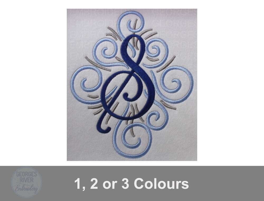 Personalised Monogrammed Bath Towel - Single or Set- Swirl Design - Image 3