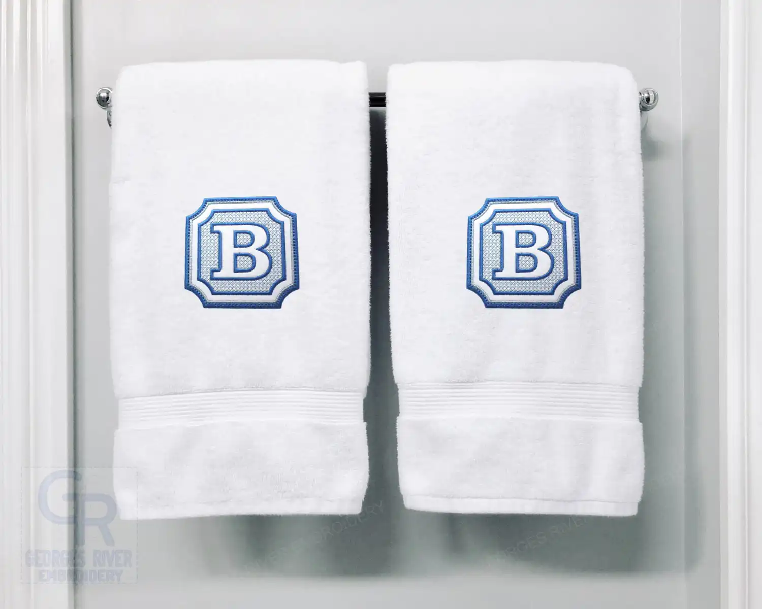 Personalised Monogrammed Bath Towel - Single or Set