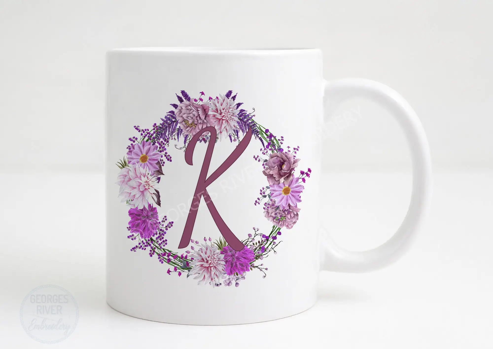 Personalised Mug - Flowers - With Your Name - Image 4