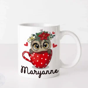 Fun Owl Coffee Mug - Personalised with your name