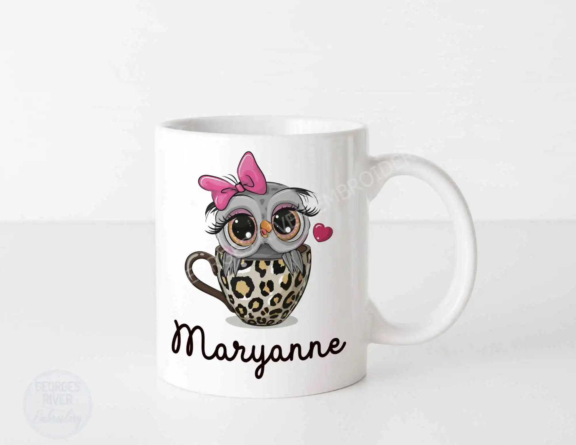 Fun Owl Coffee Mug - Personalised with your name