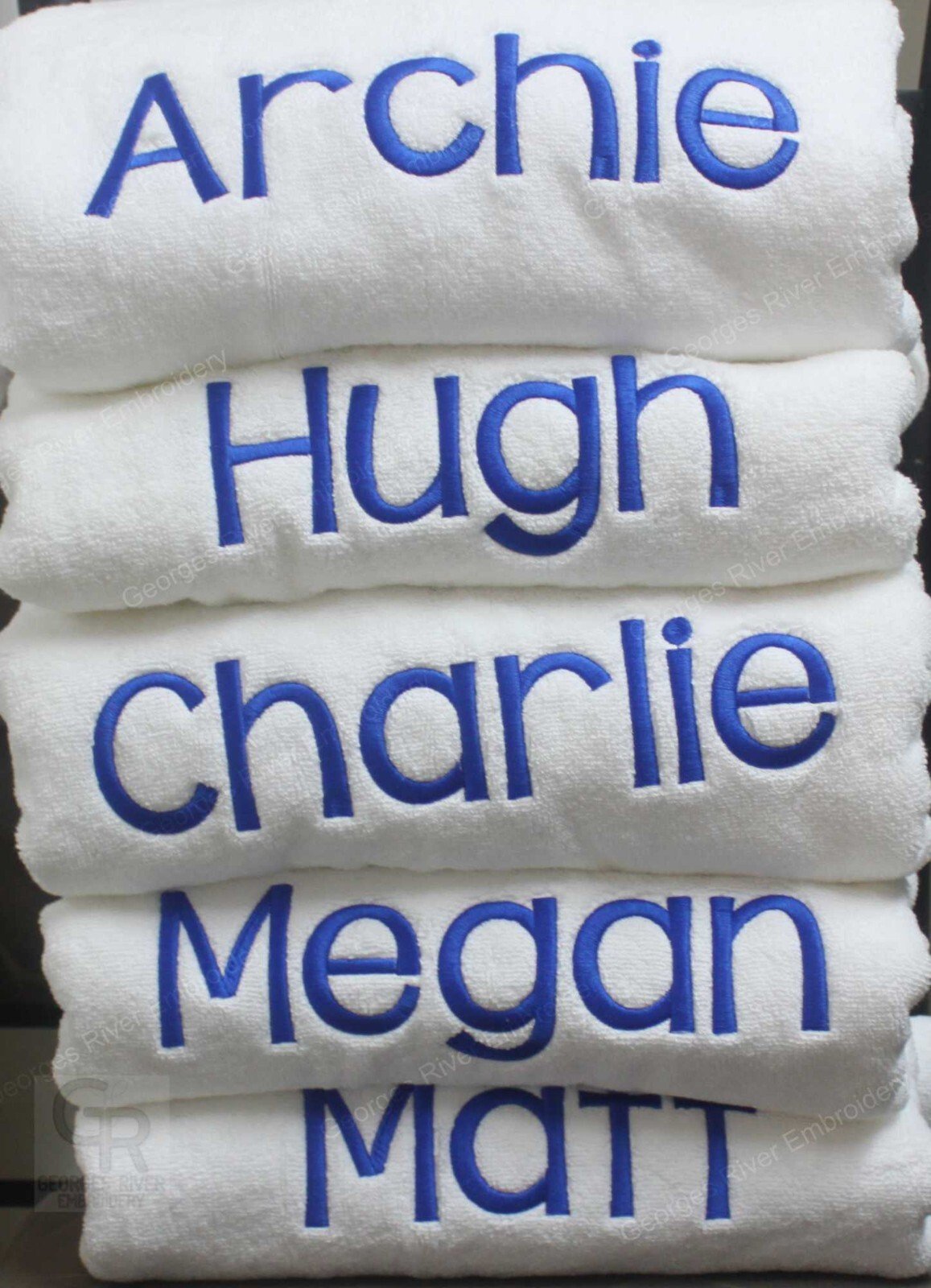 Personalised Embroidered Bath Towel With Name